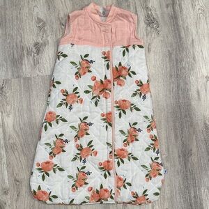 Little unicorn Floral Sleep Sack in Pink and White